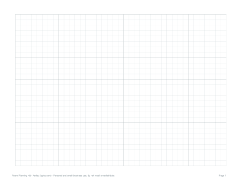 Preview of the first page of Graph paper landscape (PDF)